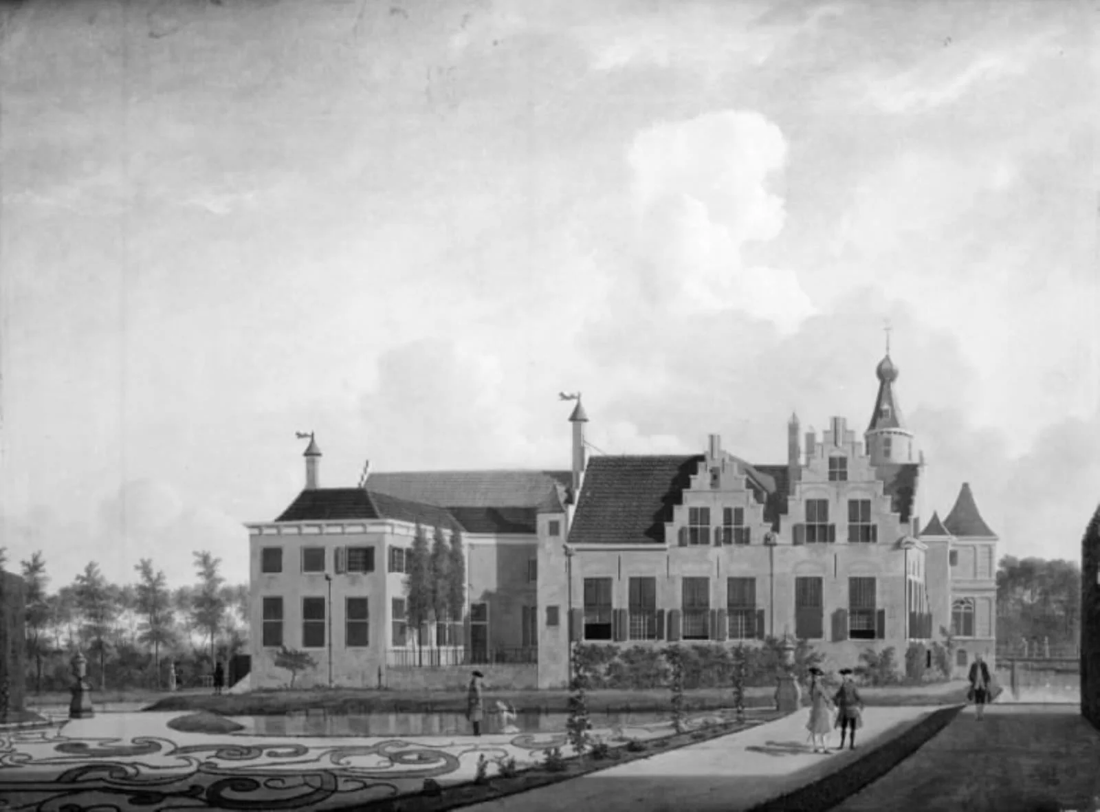 Castle Marquette, seen from South West, by Unknown, 1753
