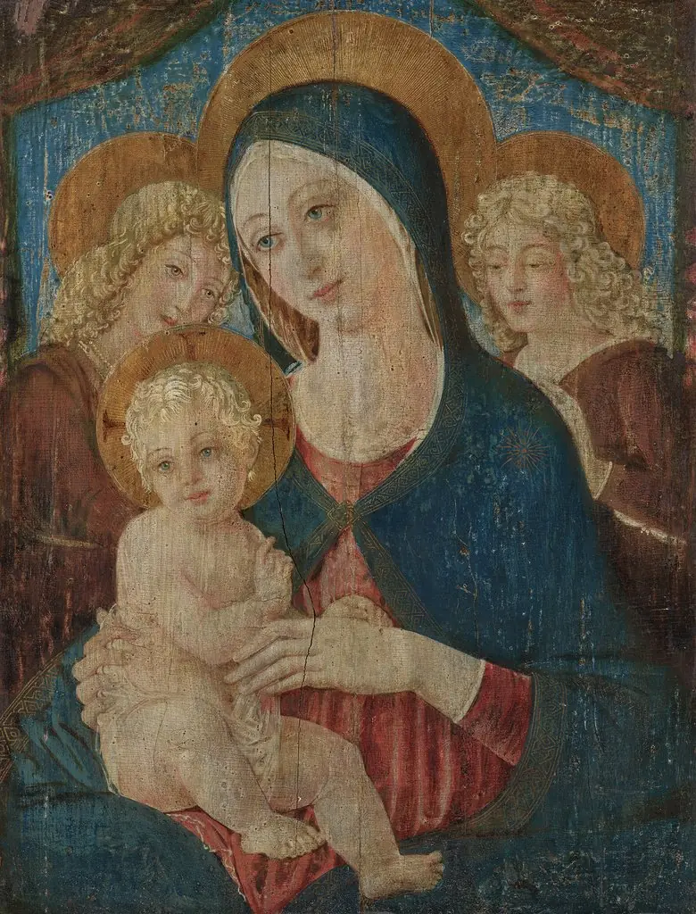 The Virgin and Child with two Angels