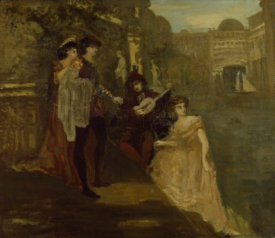 Venetian Night, by Charles Conder, oil, 1896