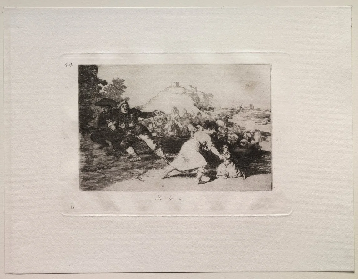 The Horrors of War:  I Saw It, by Francisco Goya, 1815