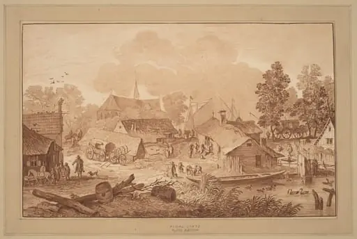 Village with Pond