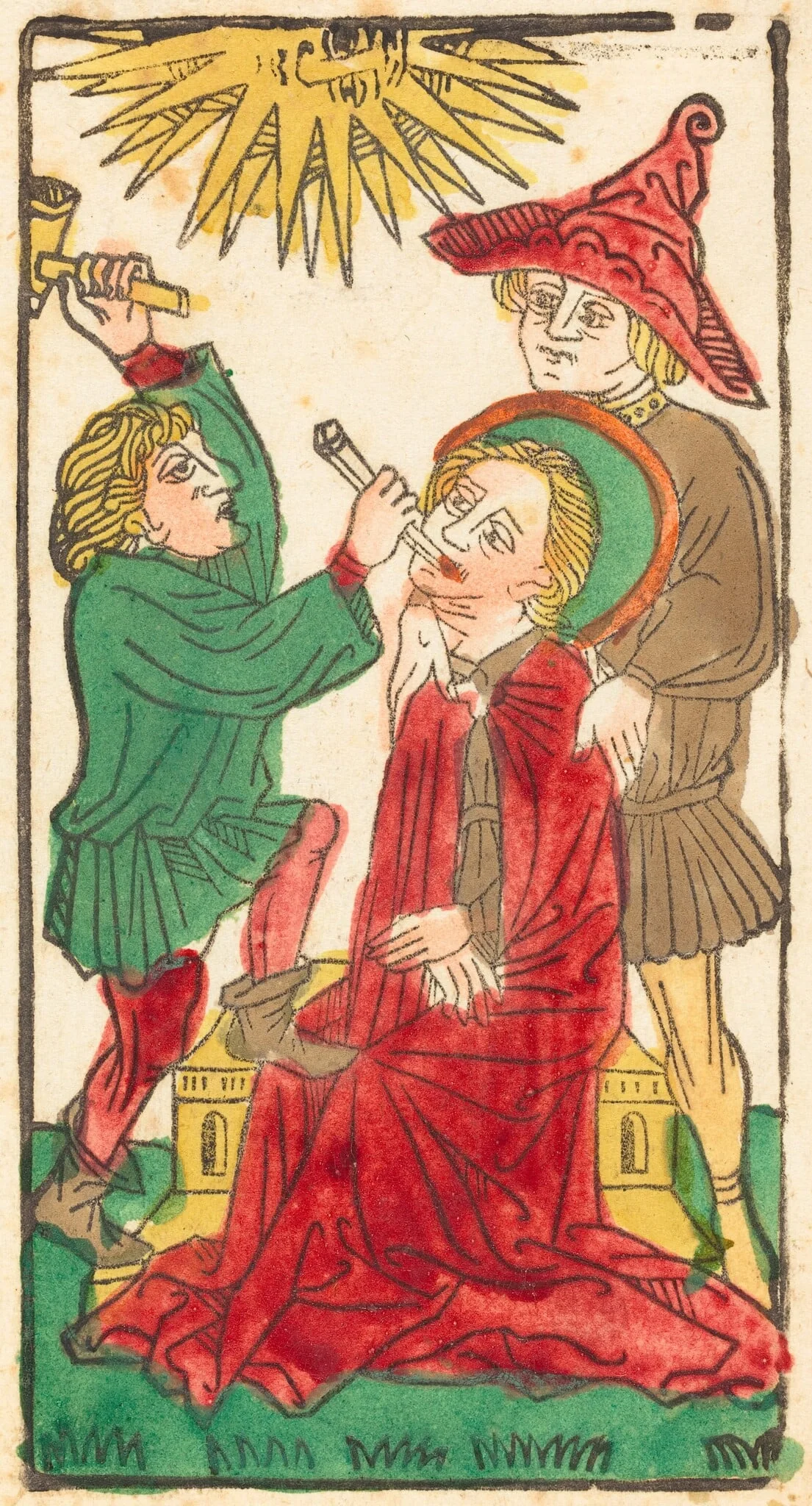 Saint Apollonia, by German 15th Century, ink, 1450