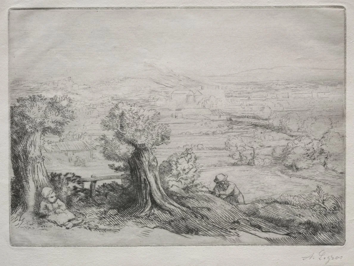Souvenir d'un Vallée en Bourgogne, by Alphonse Legros, 1884