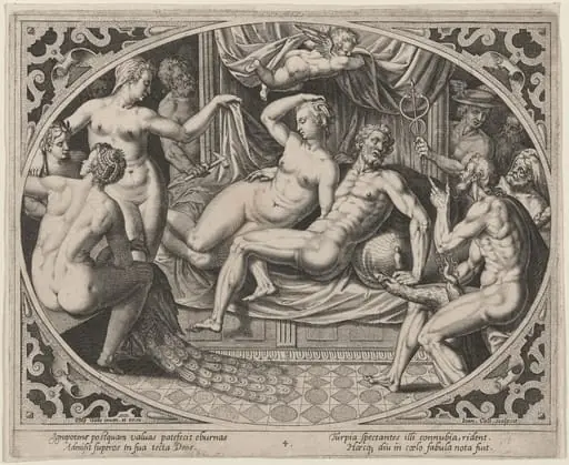 Mars and Venus Caught by the Gods