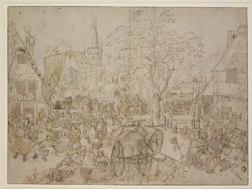 A Village Kermis with a Wedding Feast