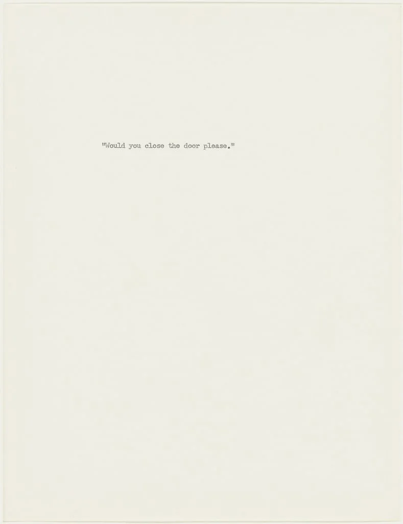 Untitled, by Allen Ruppersberg, ink, 1972