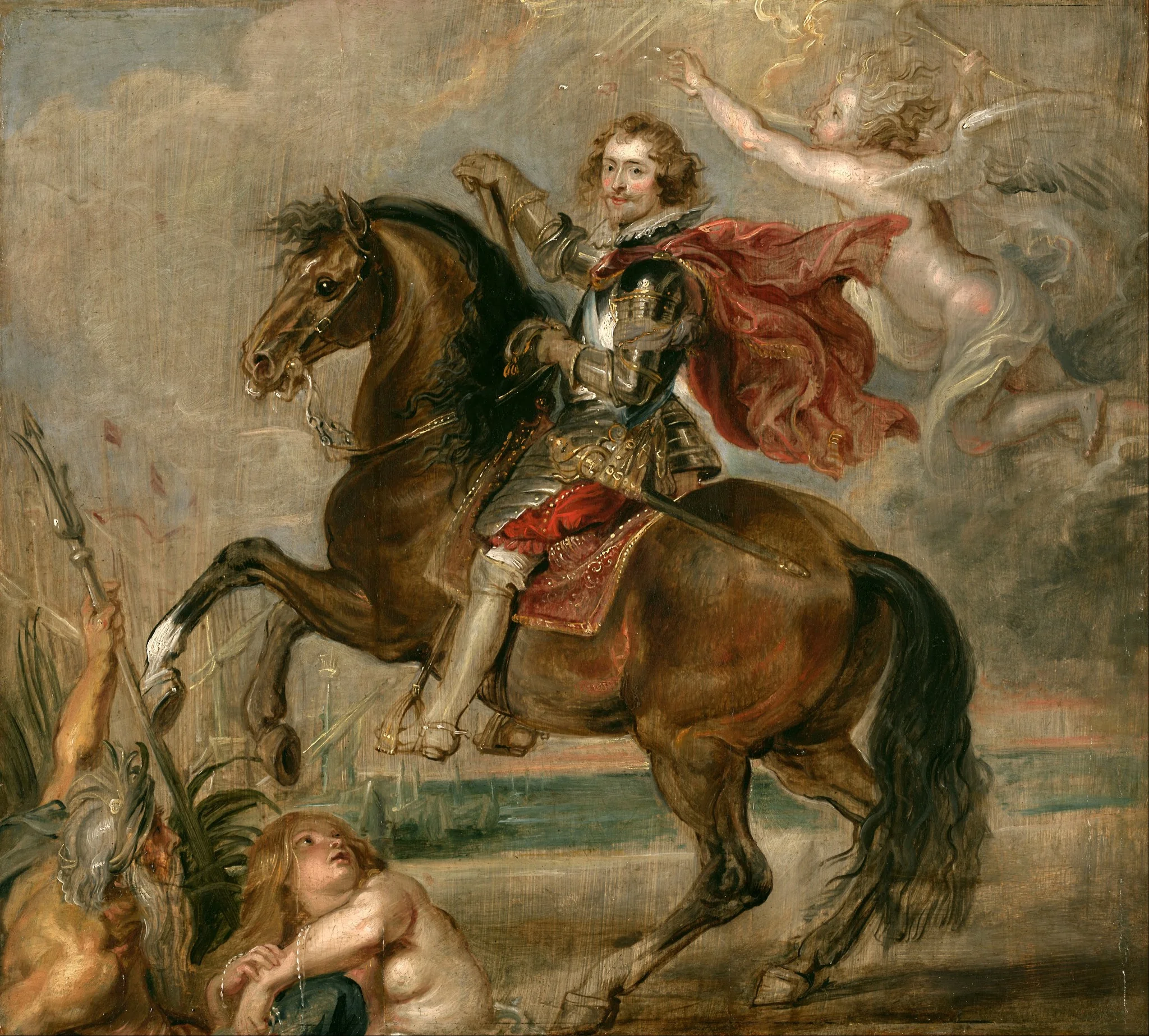 Equestrian Portrait of the Duke of Buckingham, by Peter Paul Rubens, oil, 1625