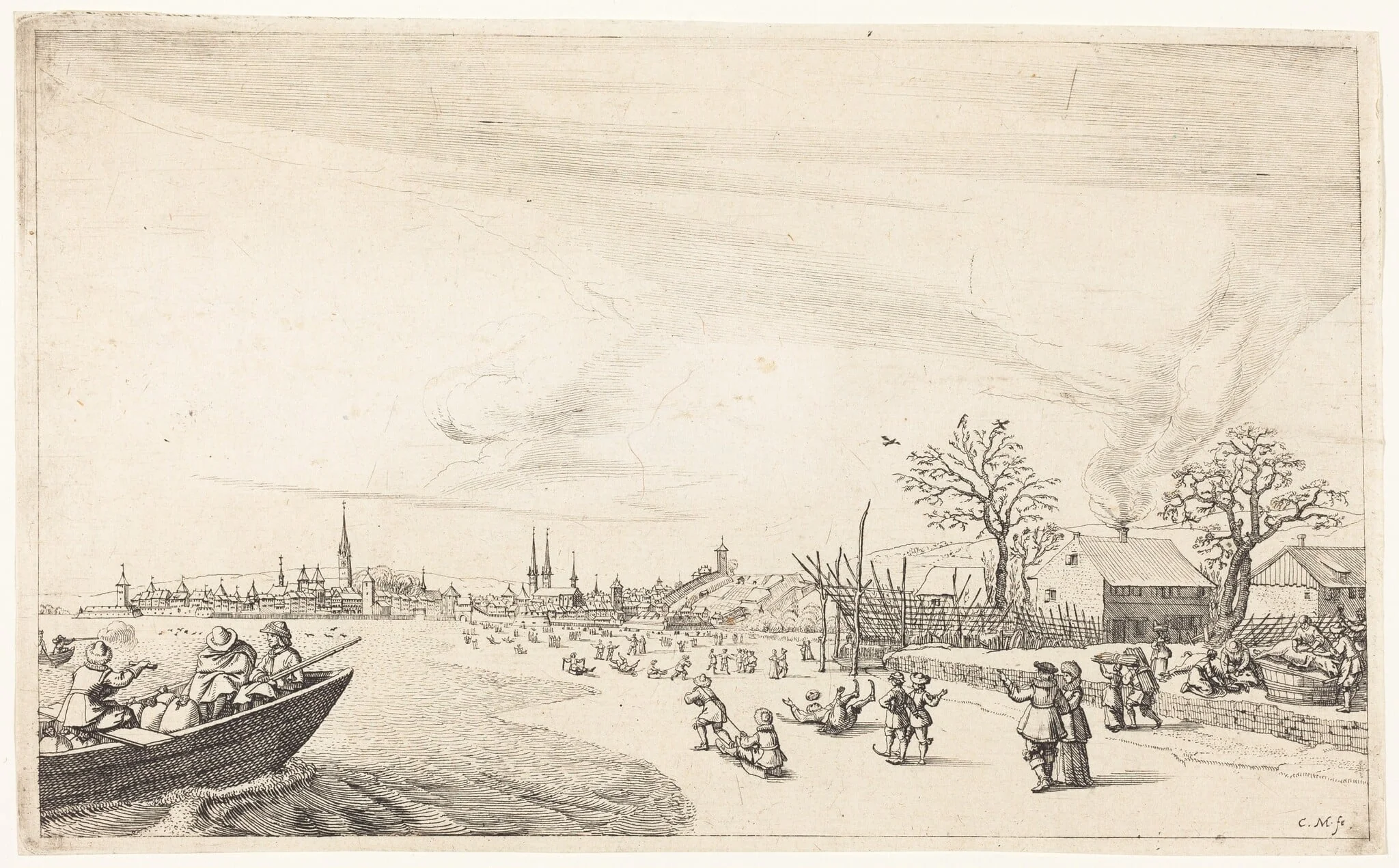 Winter, by Conrad Meyer, ink, 1649