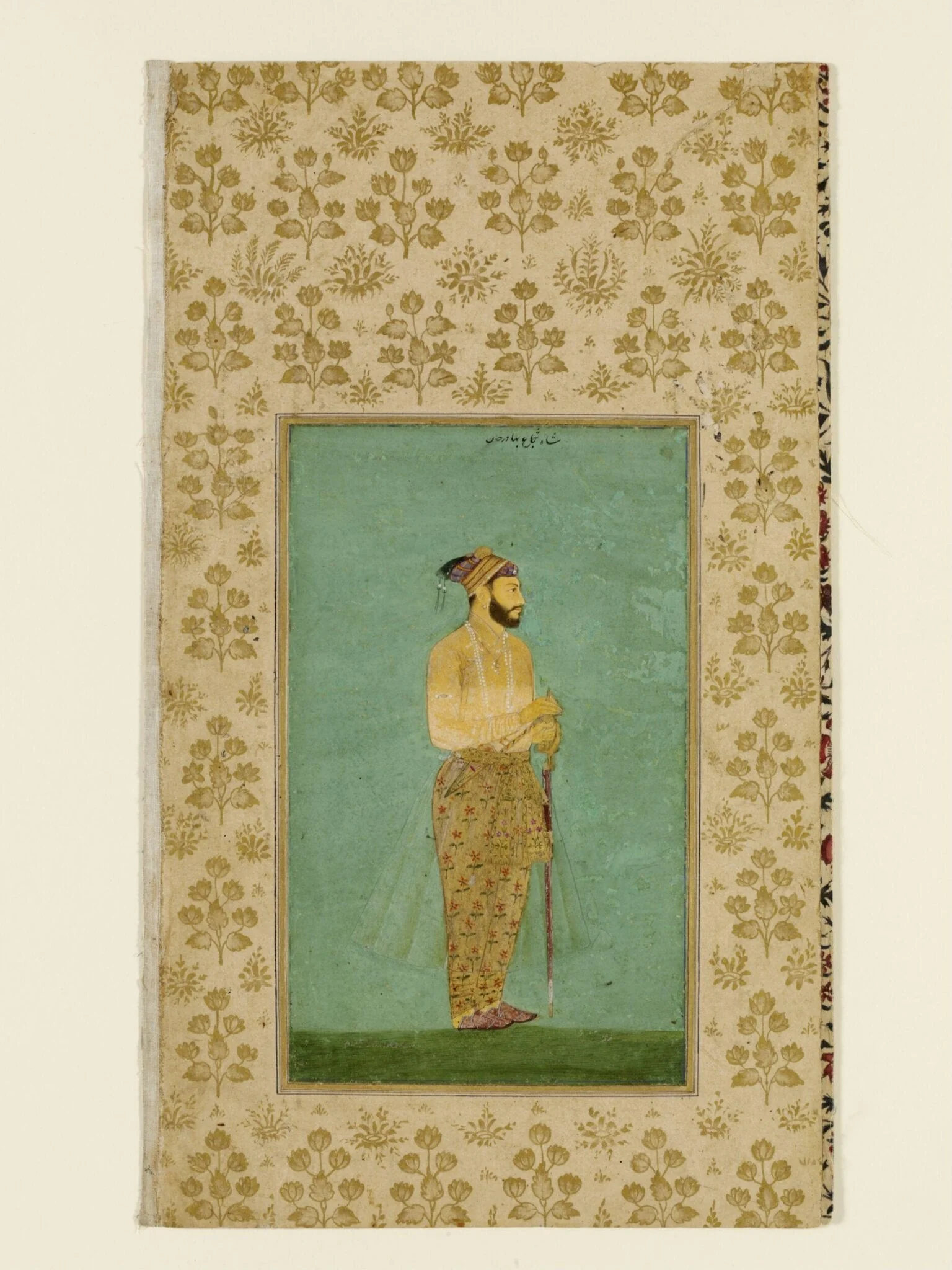 Shah Shuja' Bahadur Khan, by Unknown, paint, 1650