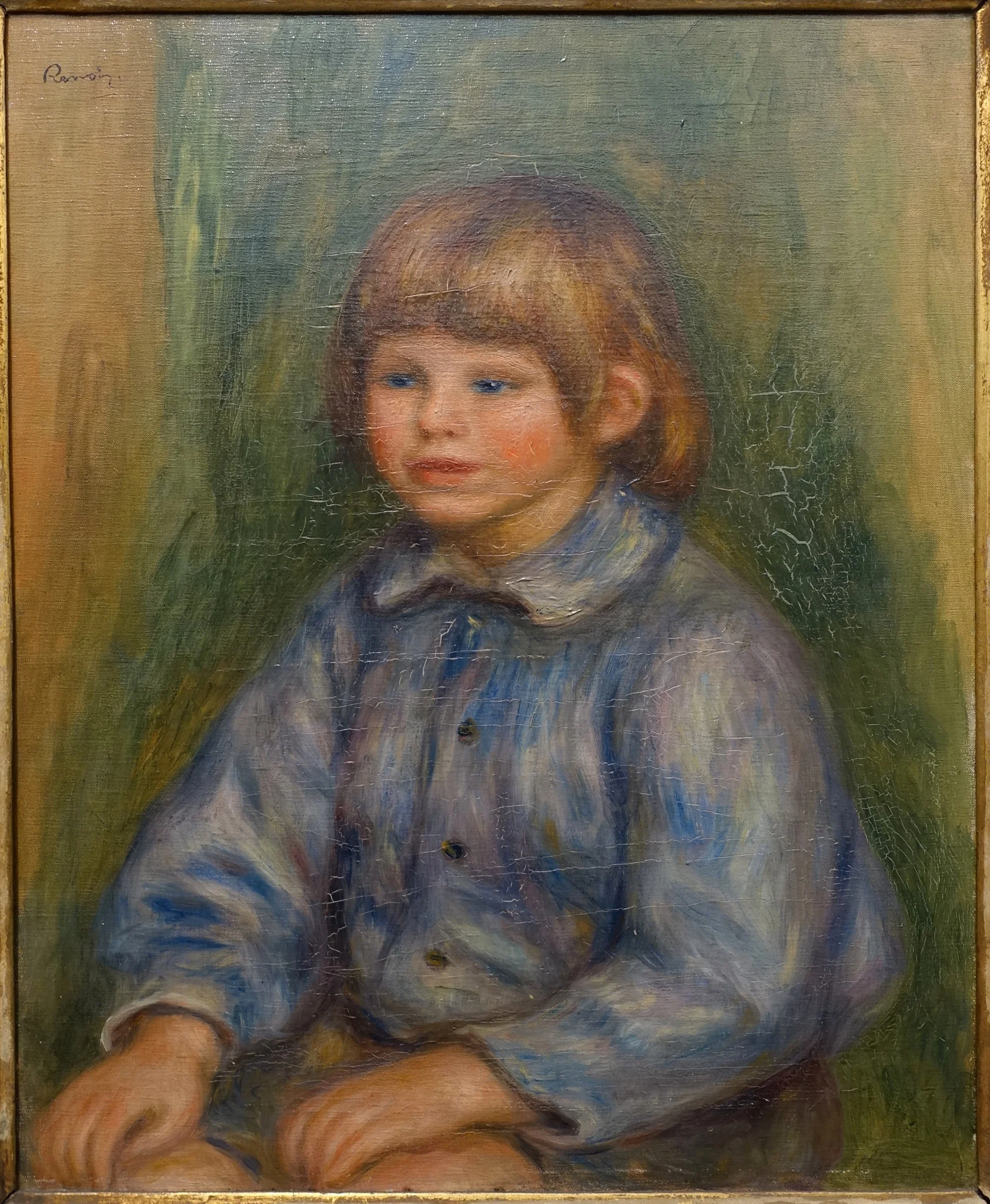 Portrait of Claude Renoir (1901–69), by Auguste Renoir, oil, 1908