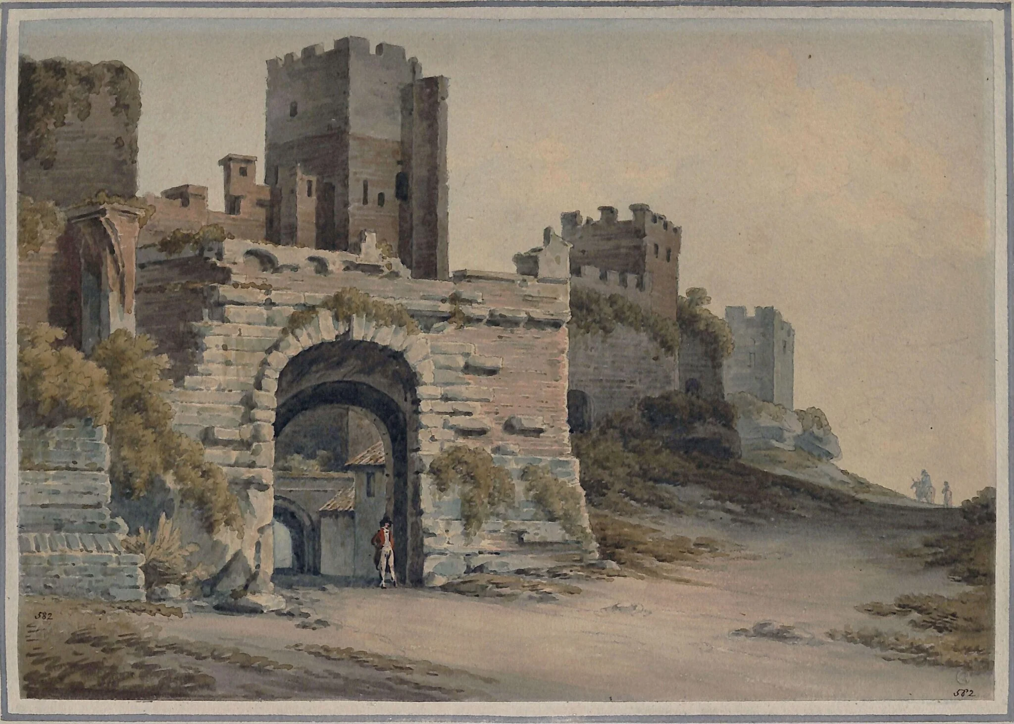 Porta Tiburtina, Rome, seen from the inside