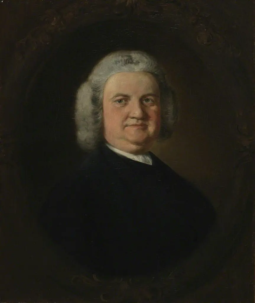 Portrait of Mr. Chubbe in a fictive oval
