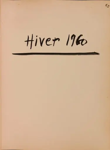 Hiver 1960