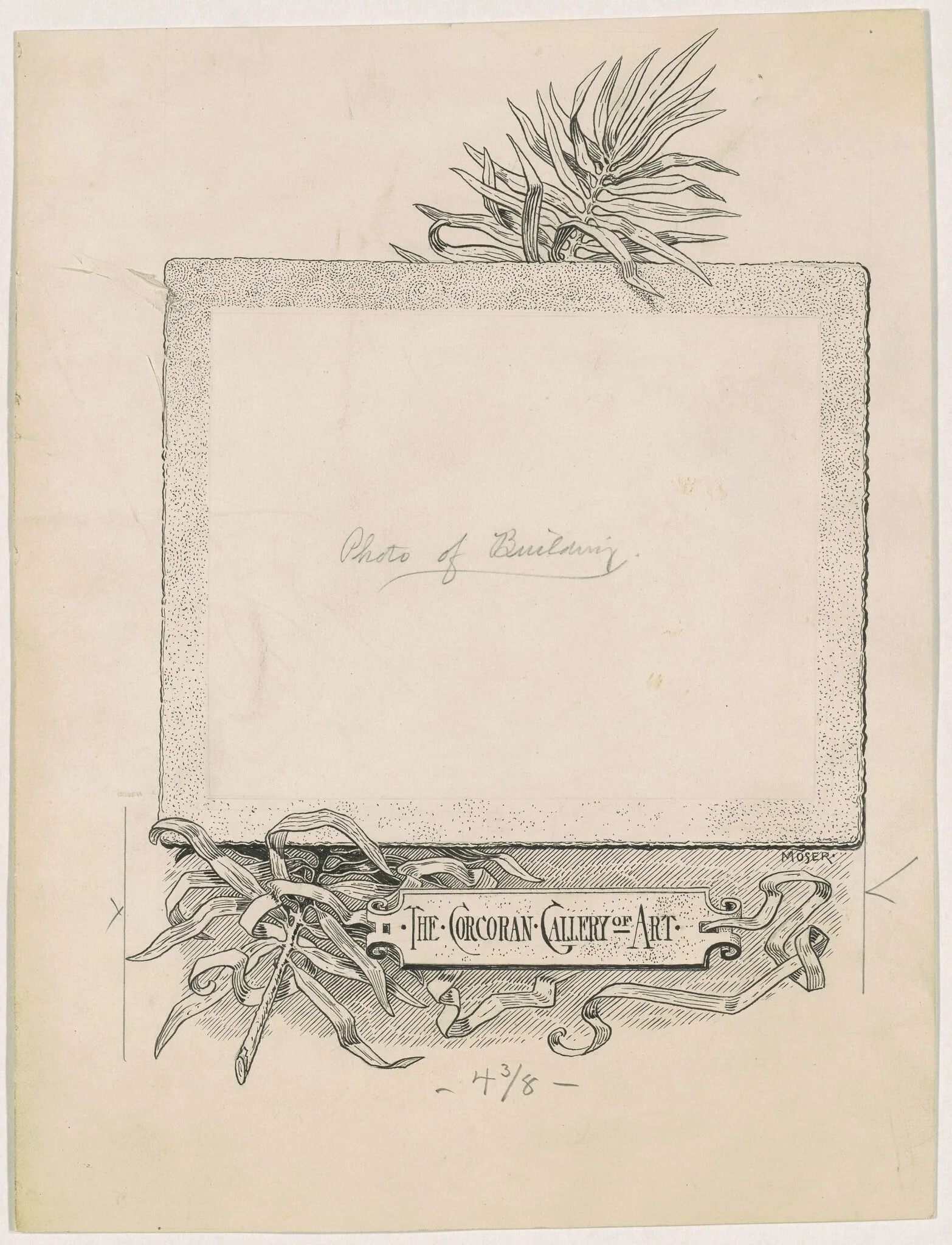 The Corcoran Gallery of Art, by James Henry Moser, ink, 1890