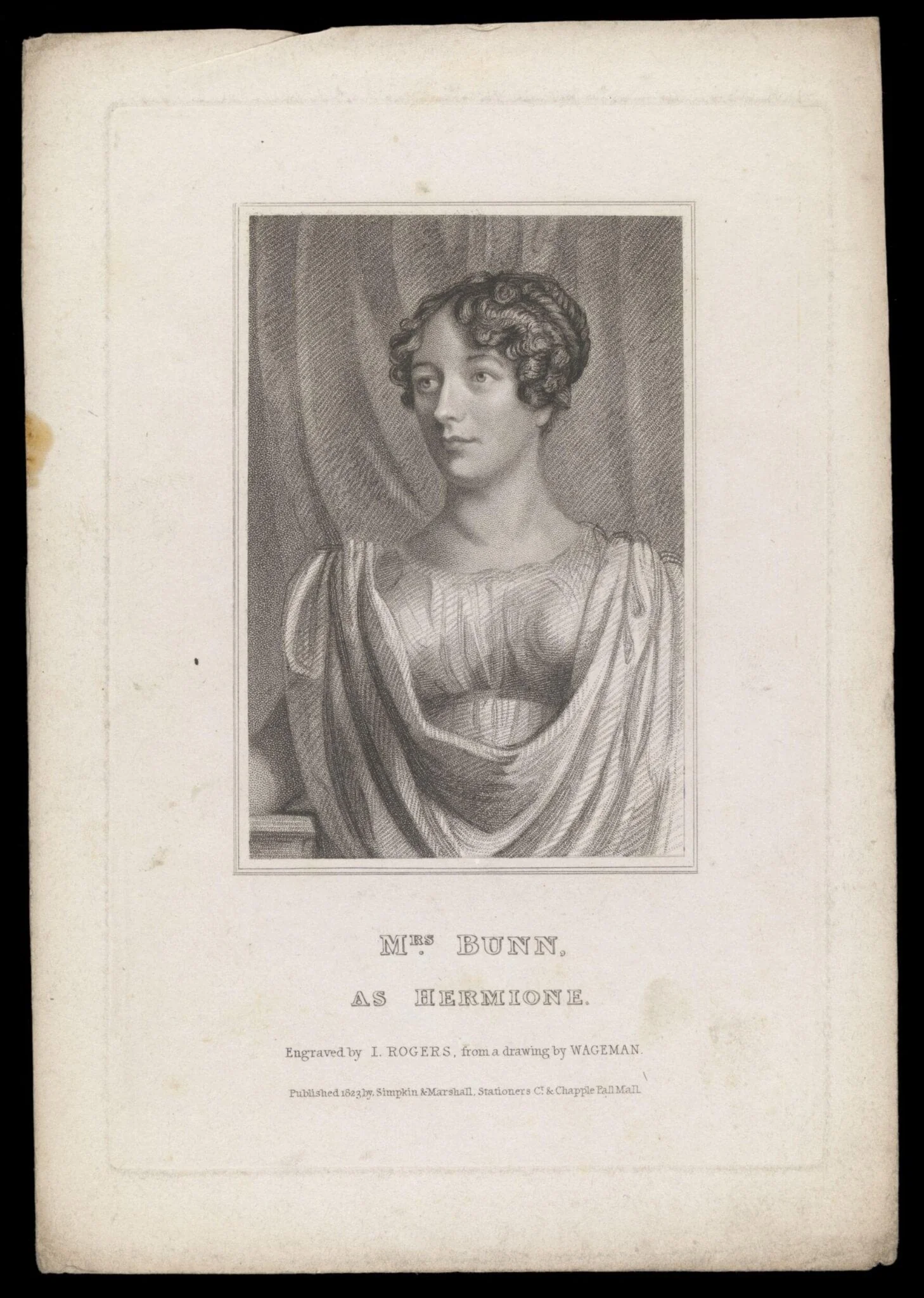 H Beard Print Collection, by Thomas Charles Wageman, 1823