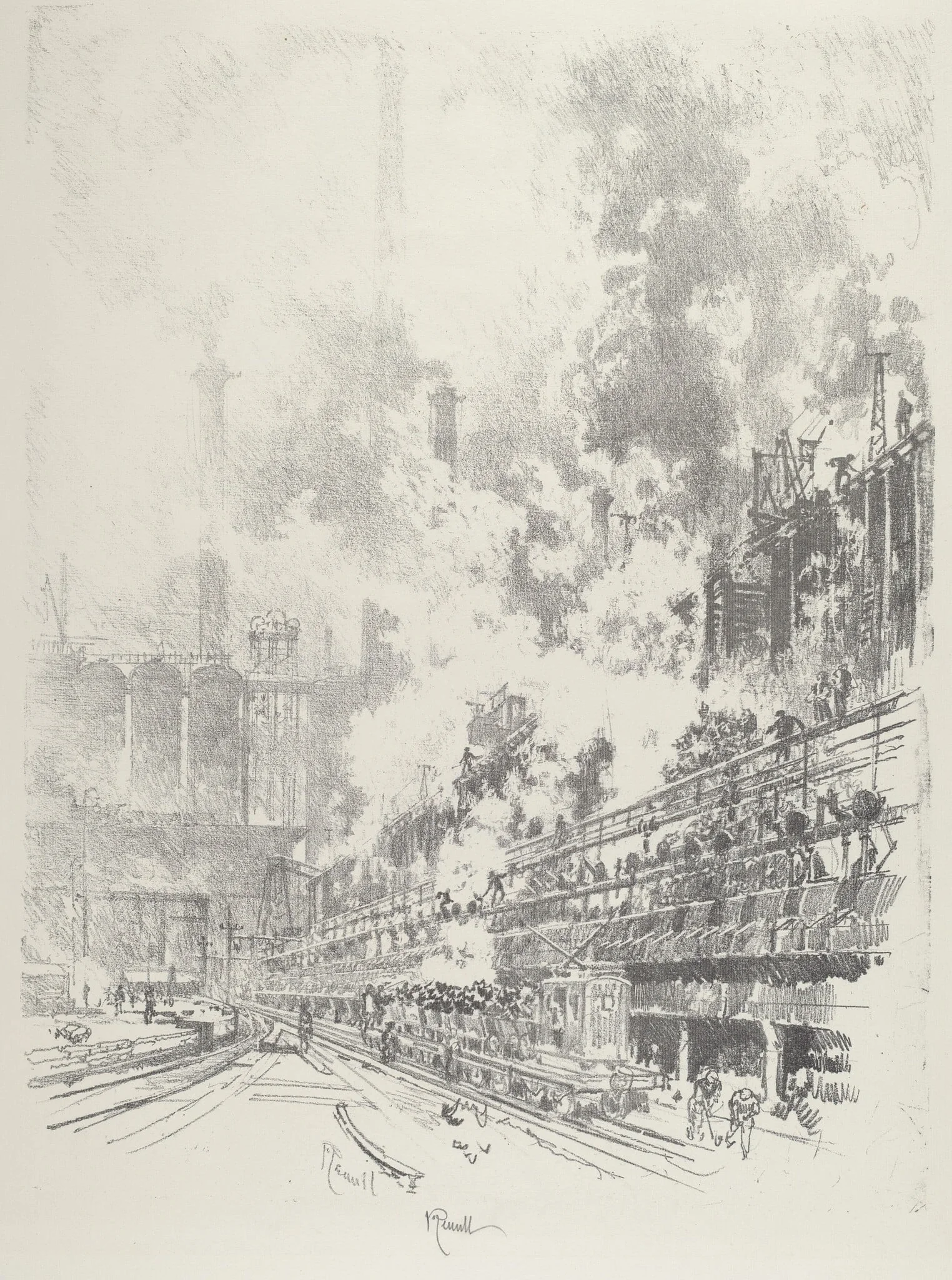 By-Products, by Joseph Pennell, ink, 1916