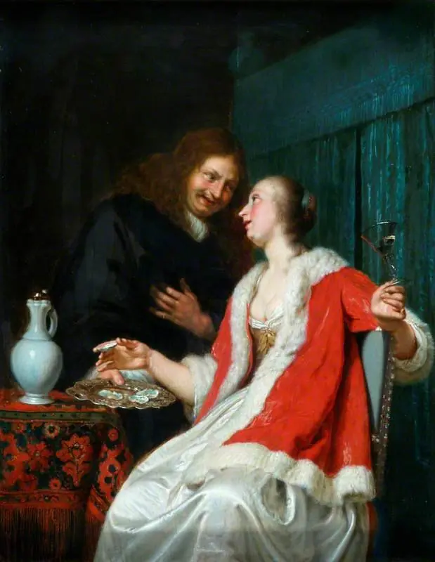 Interior: A Gentleman Offering Oysters to a Lady