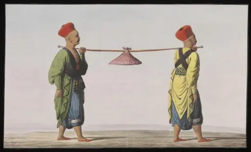 Asciler, or cooks carrying food