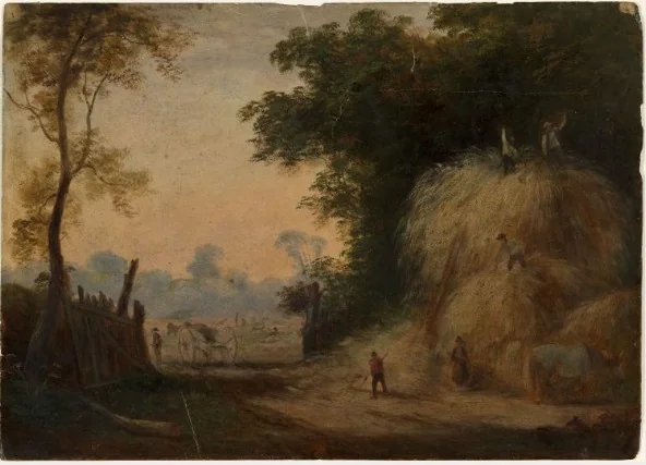 Haymaking, by William Howis senior, unspecified, 1857
