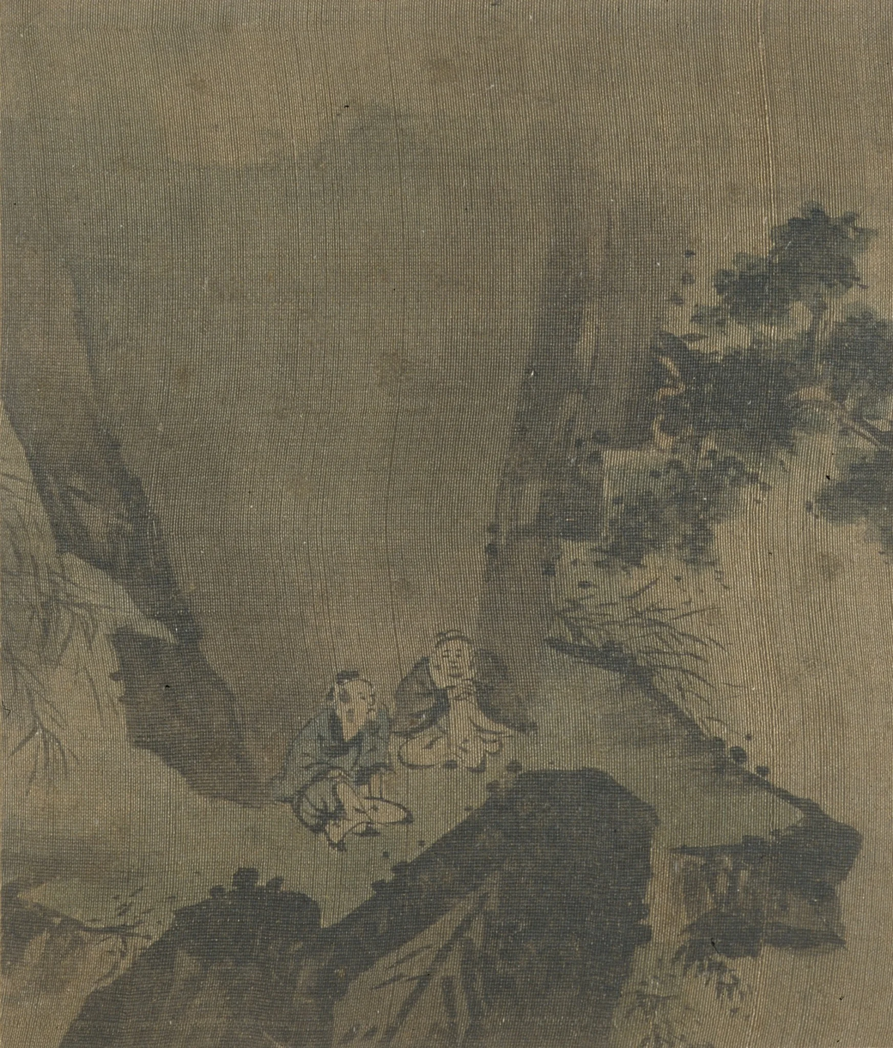 Figures in Landscape, by Unknown, unspecified, 1700