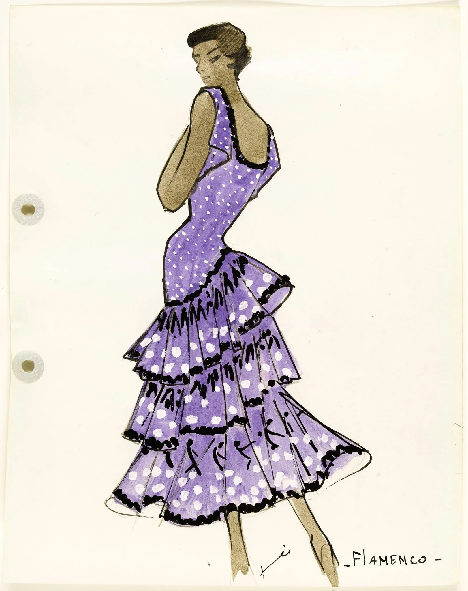 'Flamenco', by Carven, 1951