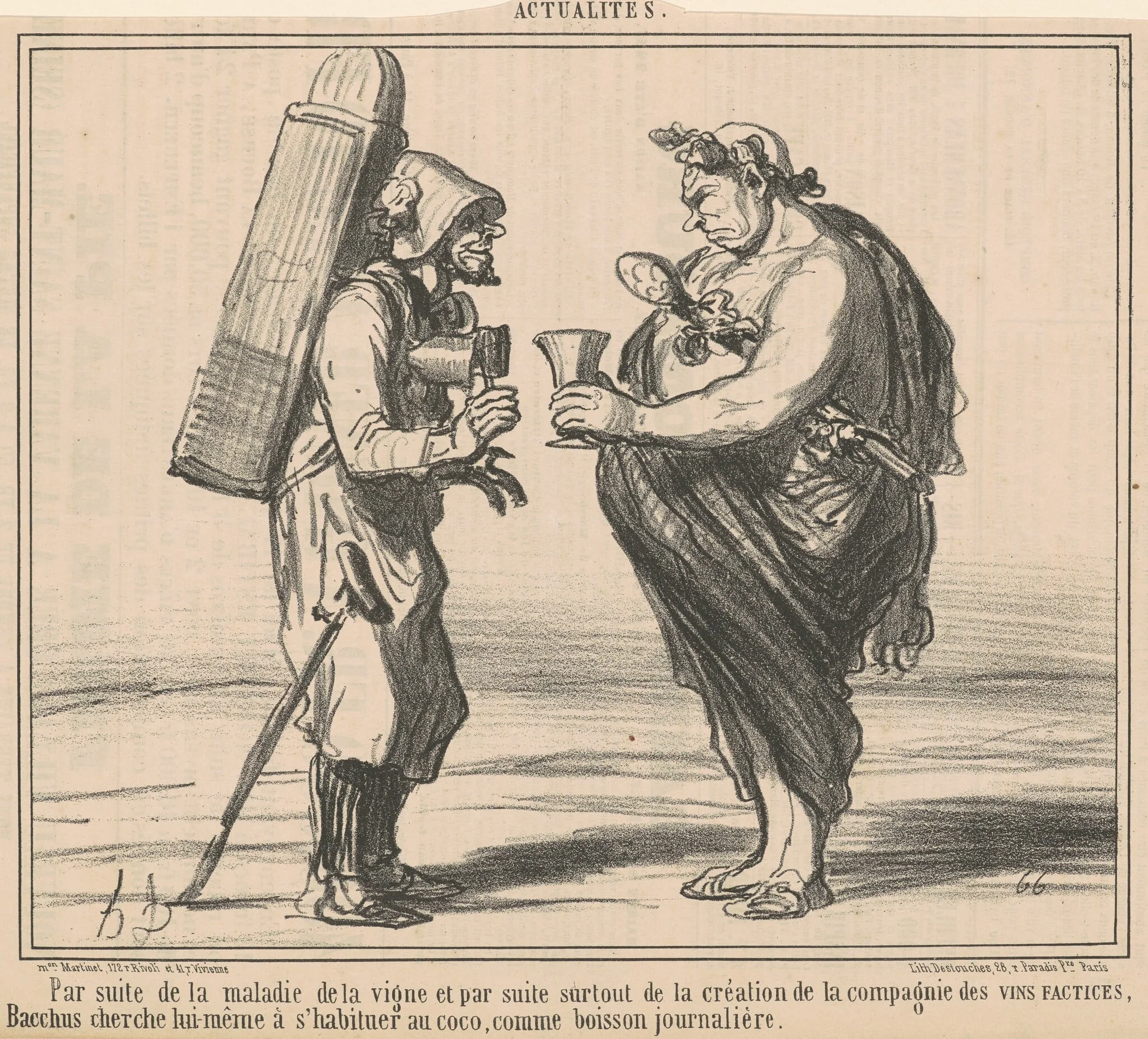 Par suite de la maladie de la vigne