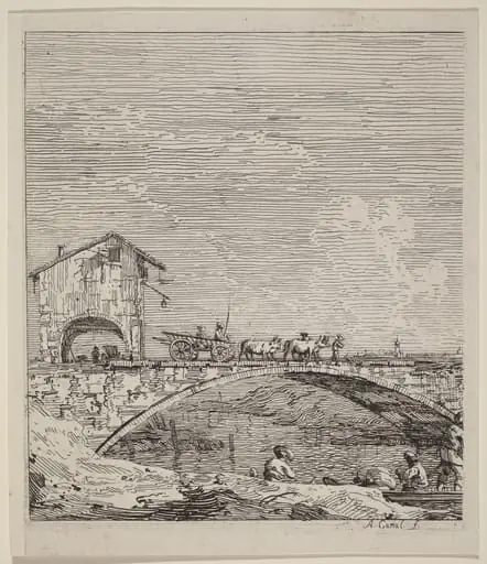 The Wagon Passing Over a Bridge