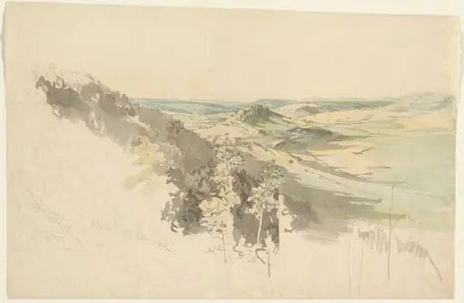 Hilly Landscape with Landsberg Castle