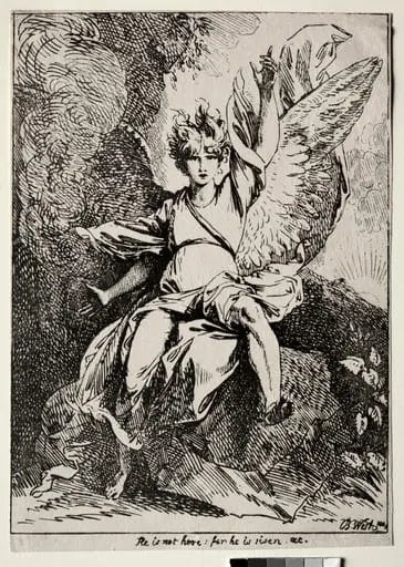 Specimens of Polyautography:  The Angel at the Tomb of Christ