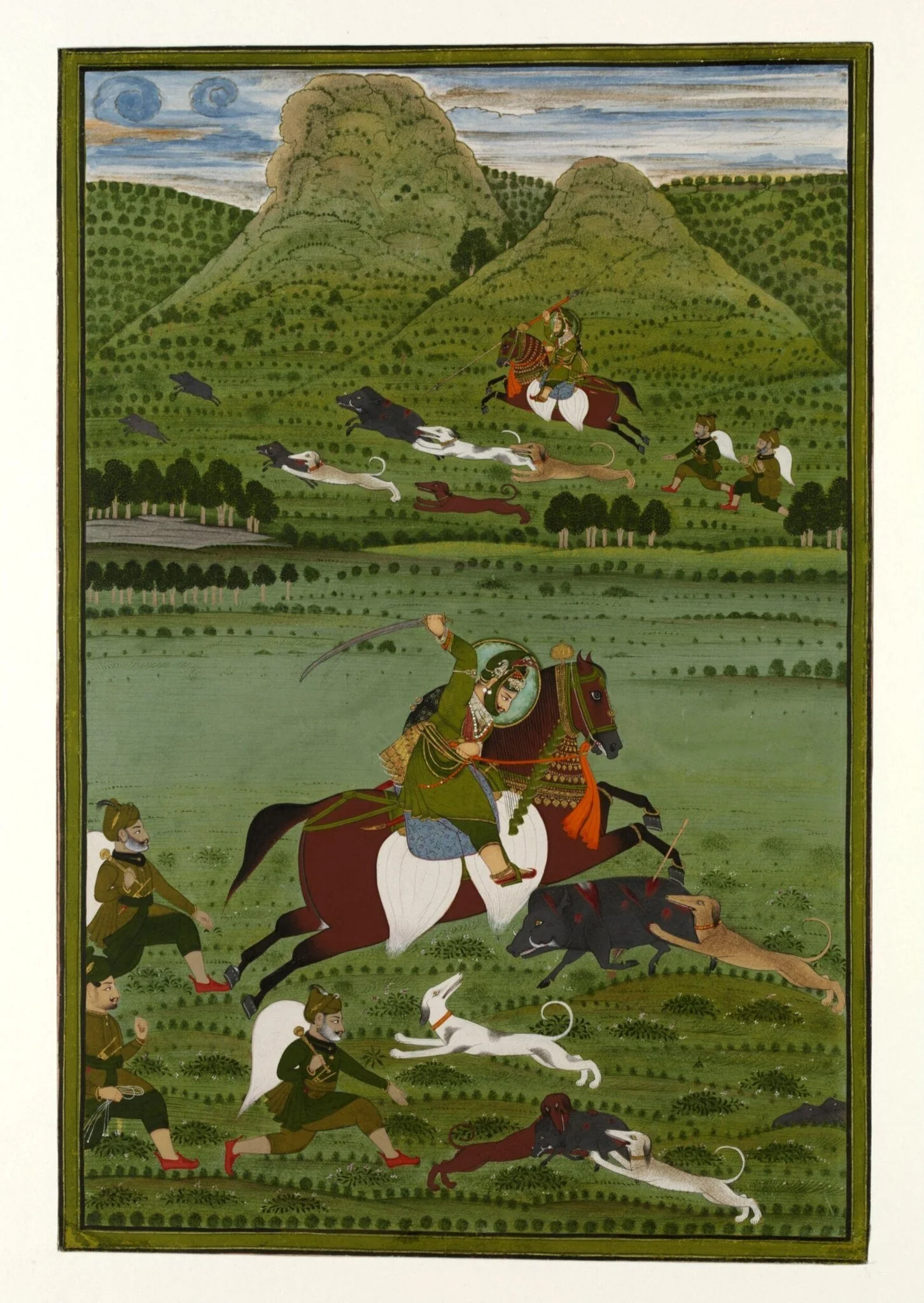 Raja Jawan Singh of Mewar, by Unknown, paint, 1835