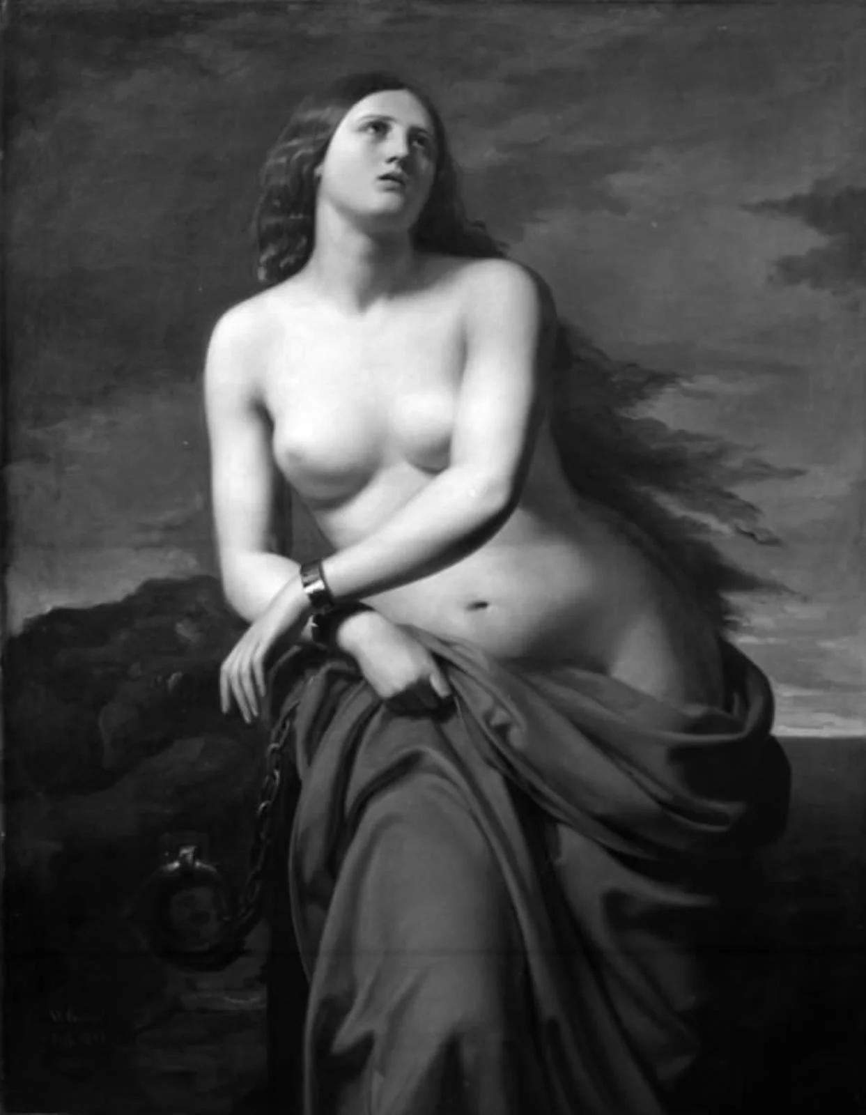 Andromeda Chained to the Rock, by Unknown, 1847