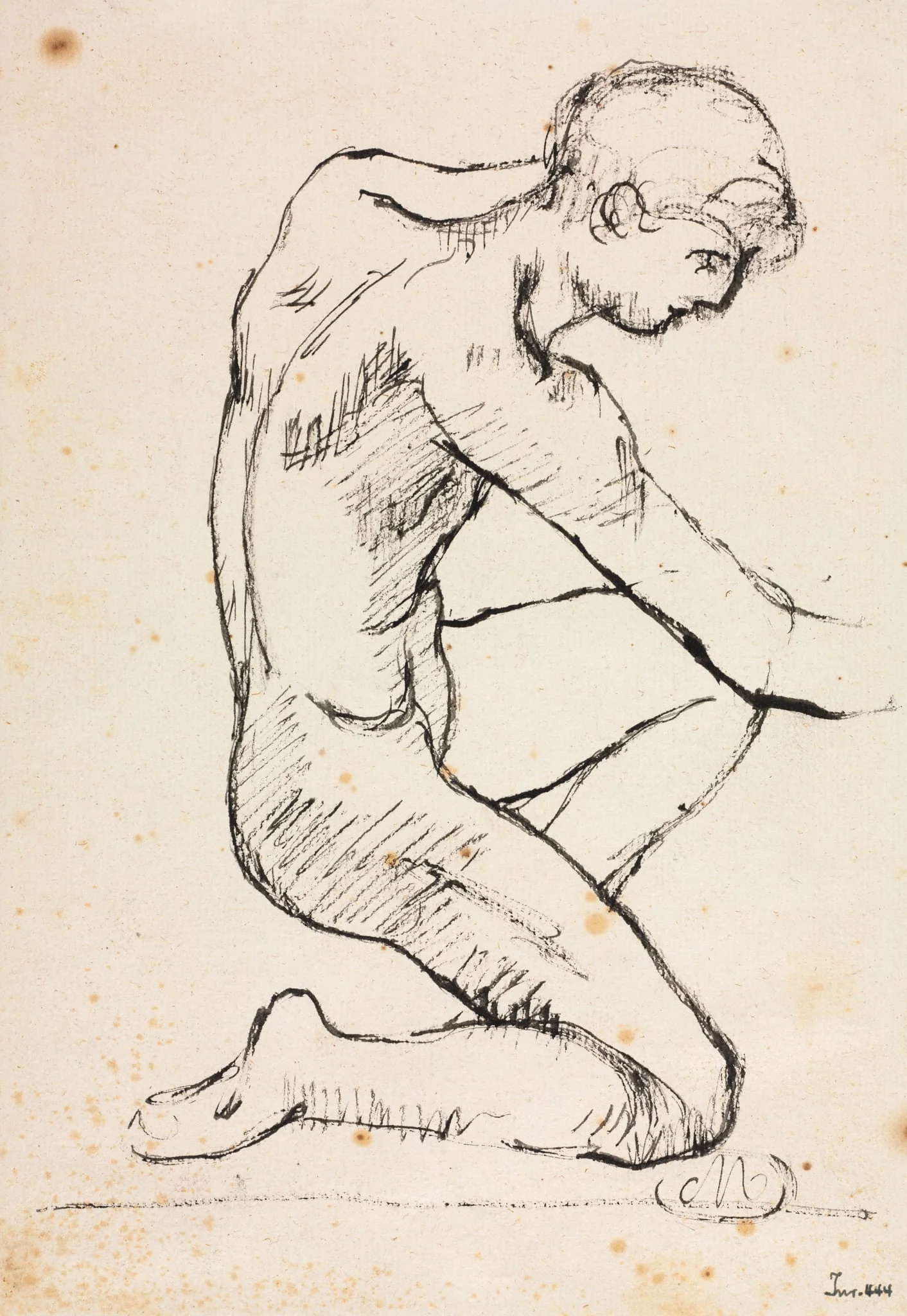 Study of a Male Nude, by Aristide Maillol, 1907