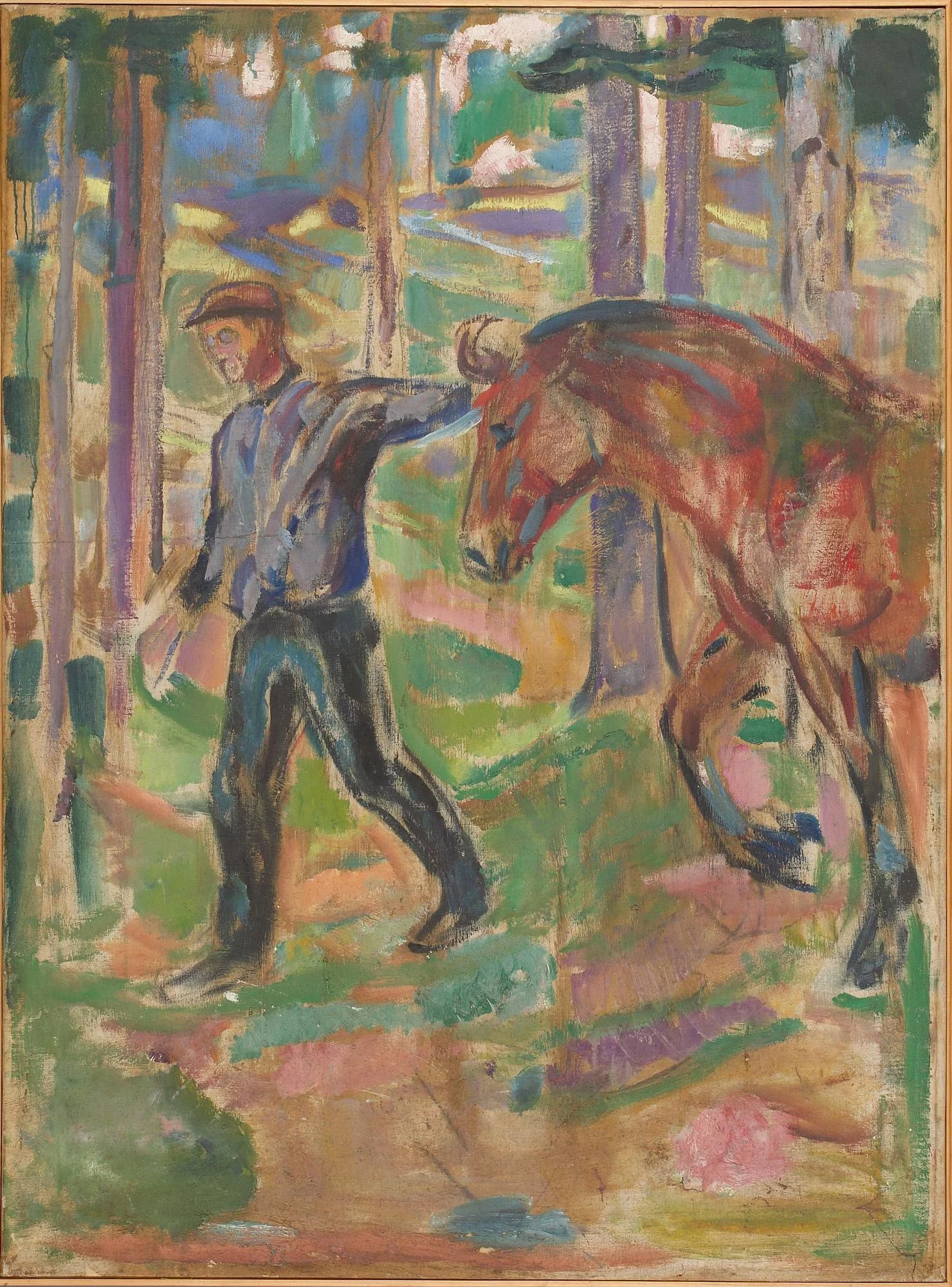 The Pathfinder, by Edvard Munch, oil, 1912