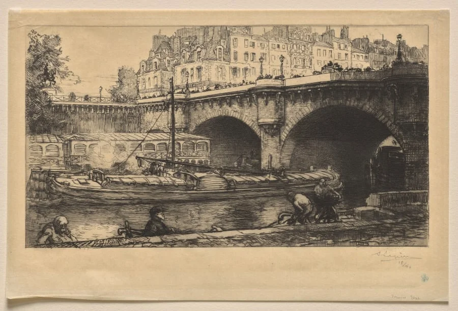 Le Pont Neuf, by Auguste Lepère, 1901