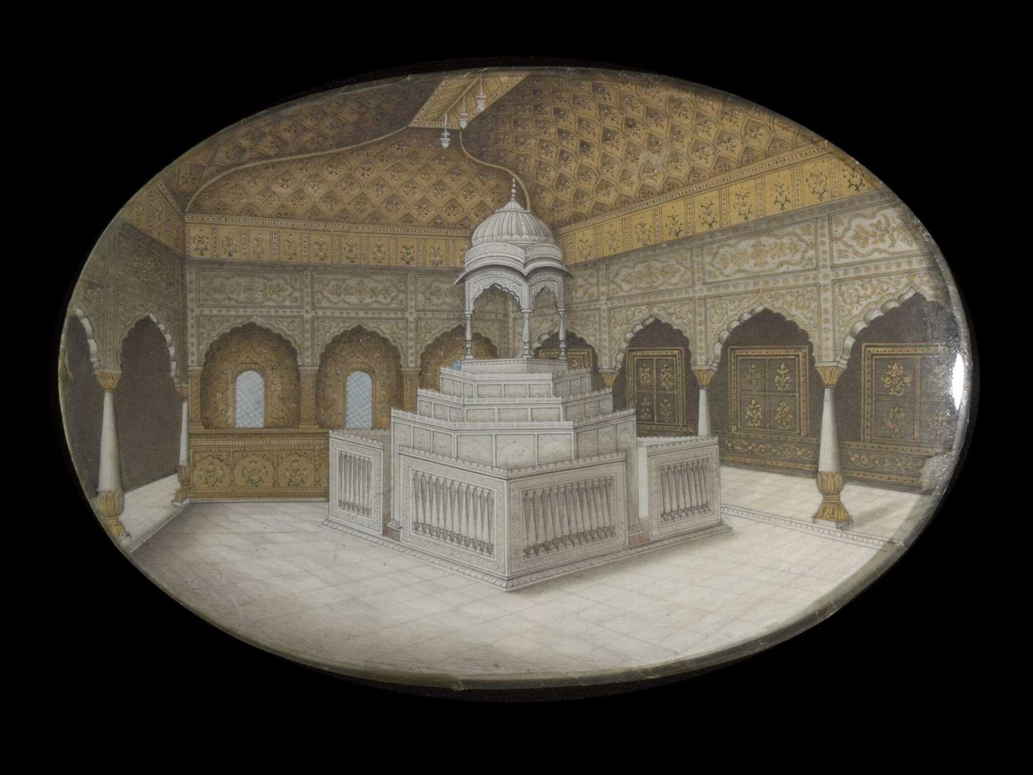 A Mughal tomb., by Unknown, paint, 1900