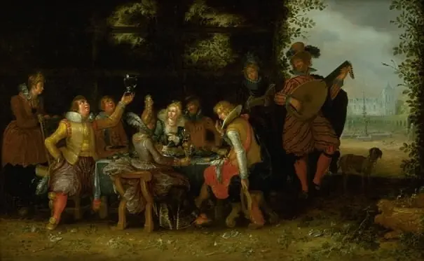 Banquet in a Park (The Prodigal Son among the Harlots?)