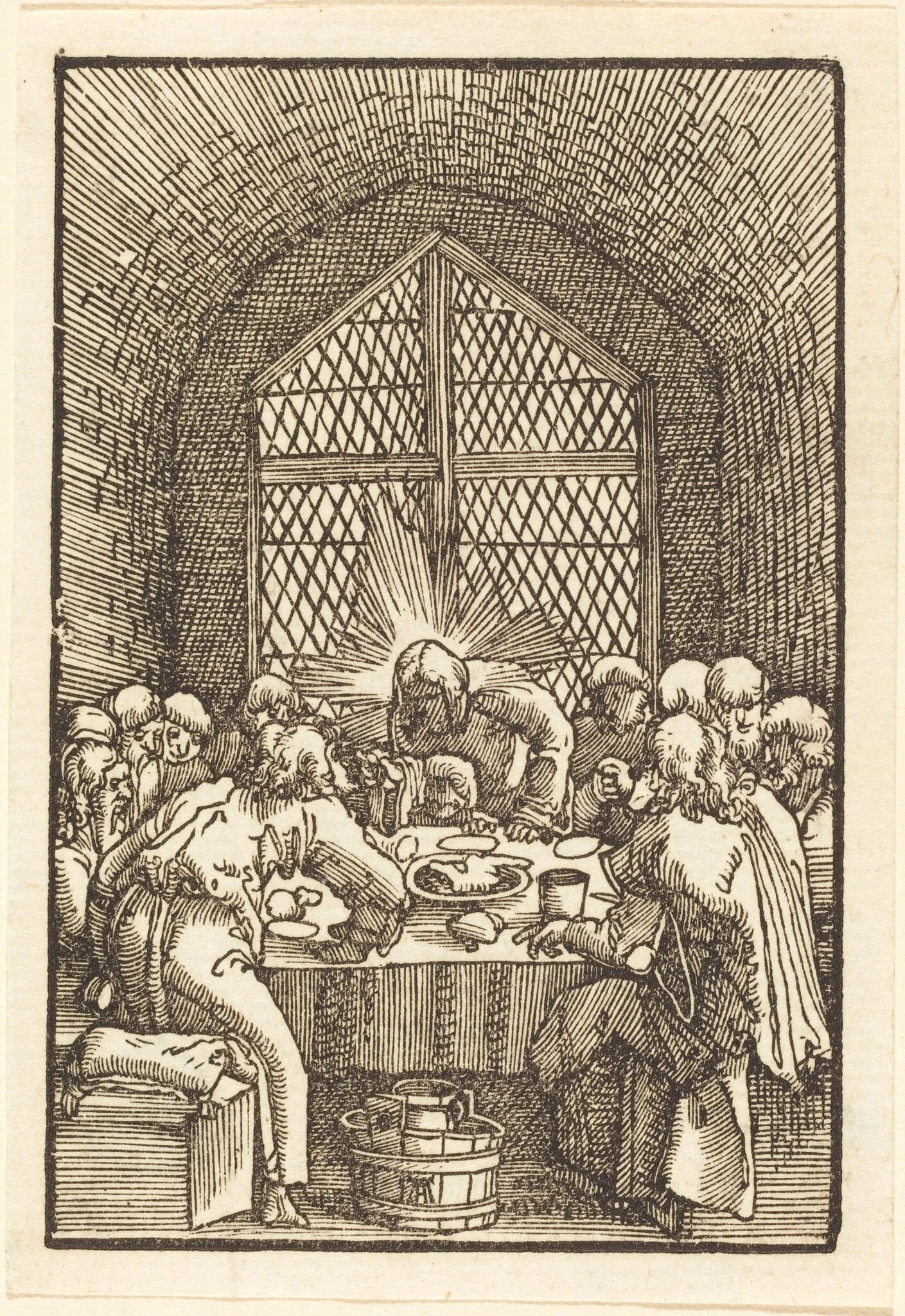 The Last Supper, by Albrecht Altdorfer, ink, 1513