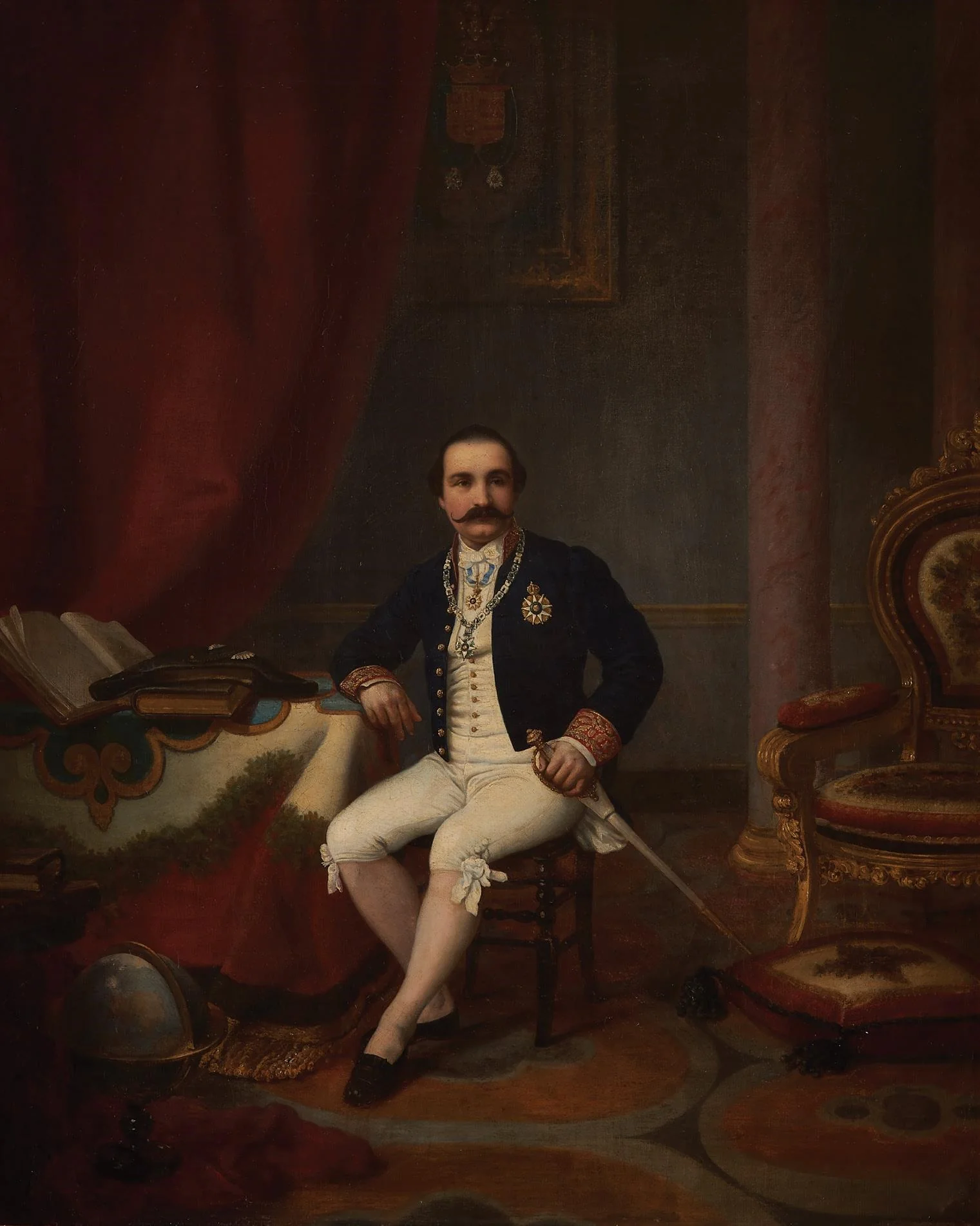 Retrato de Luís Augusto Ferreira de Almeida, by Pierre Jean Edmond Castan, unspecified, 1873