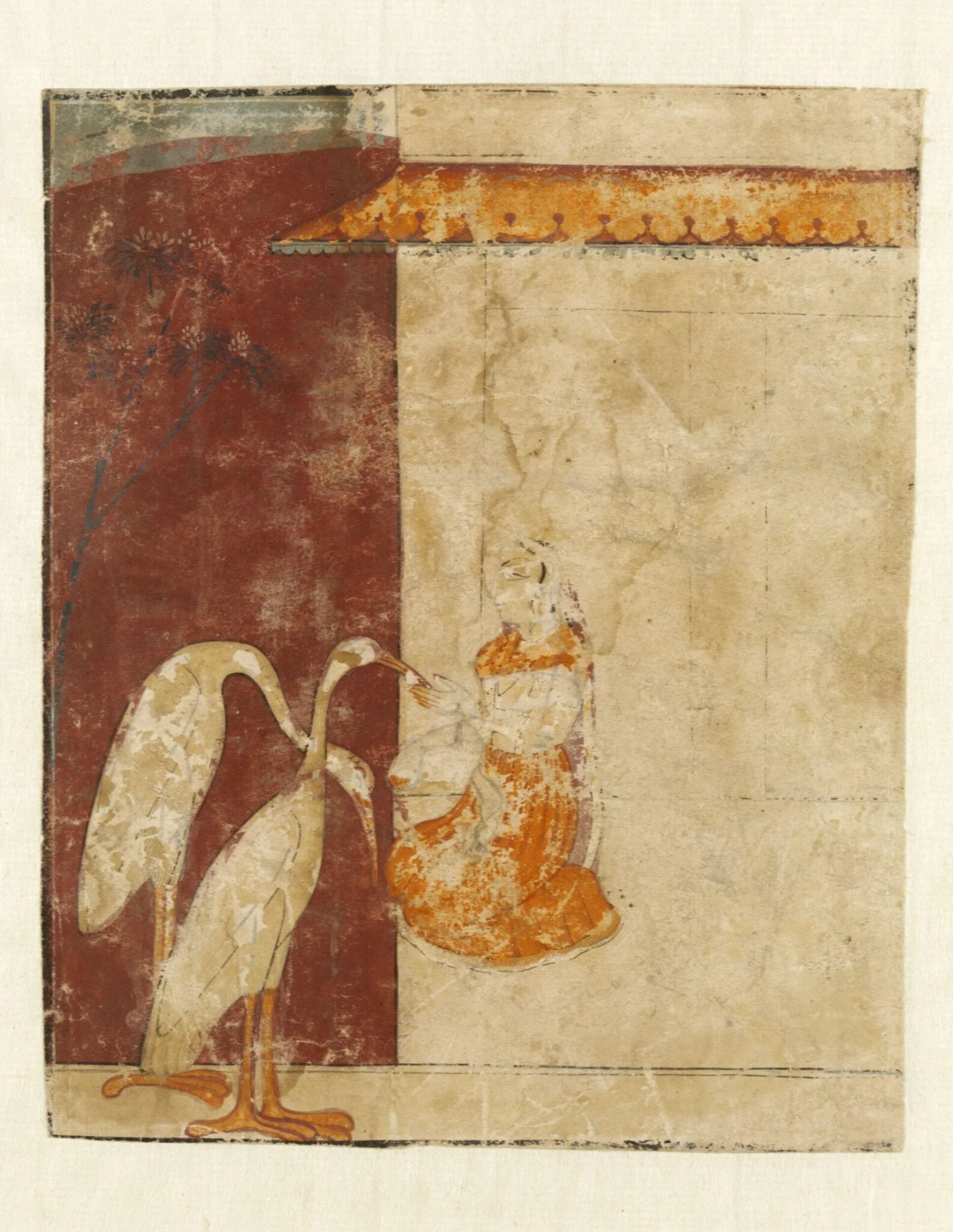 Manda Ragini, by Unknown, paint, 1700