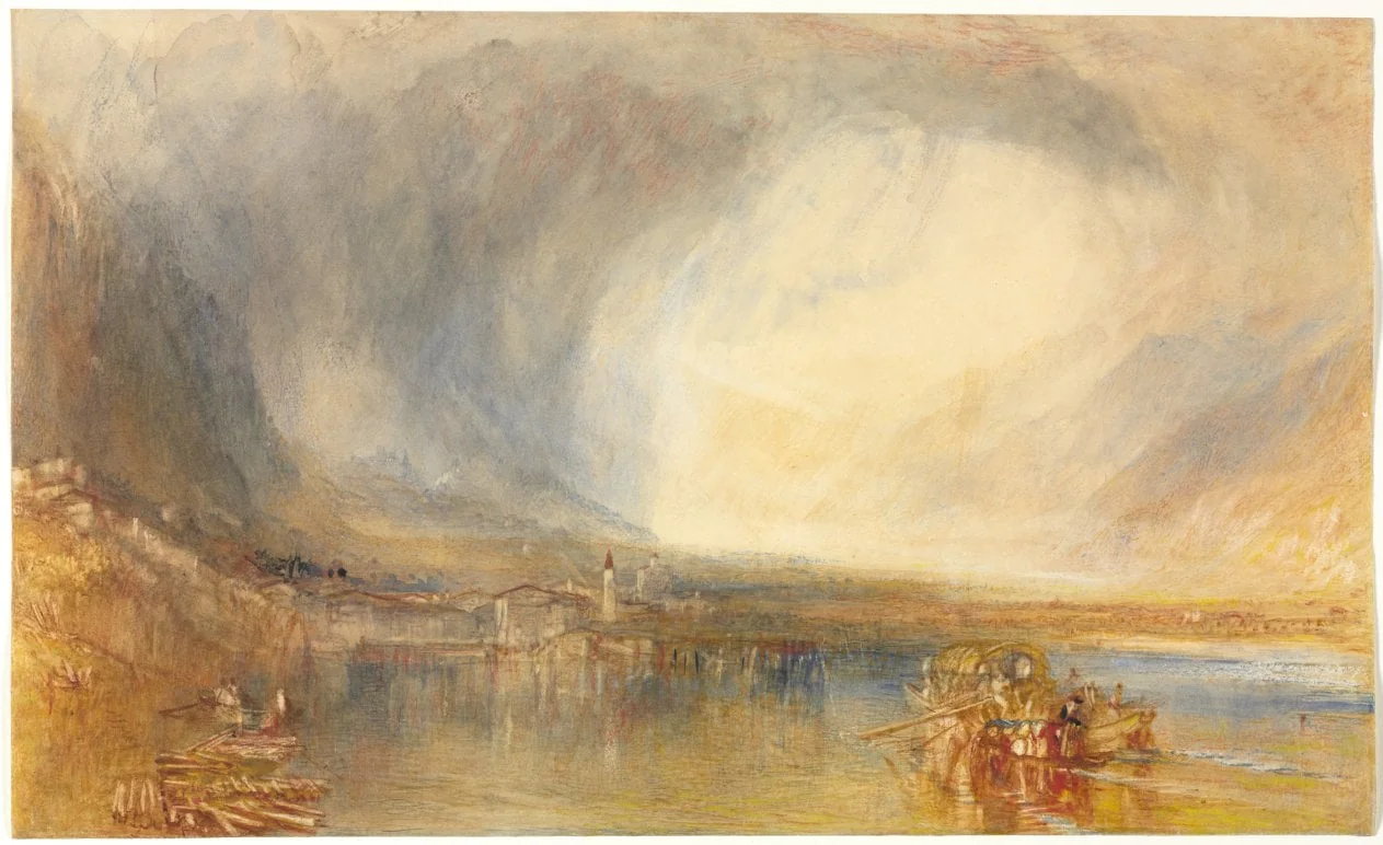 Flüelen, from the Lake of Lucerne, by Joseph Mallord William Turner, 1845