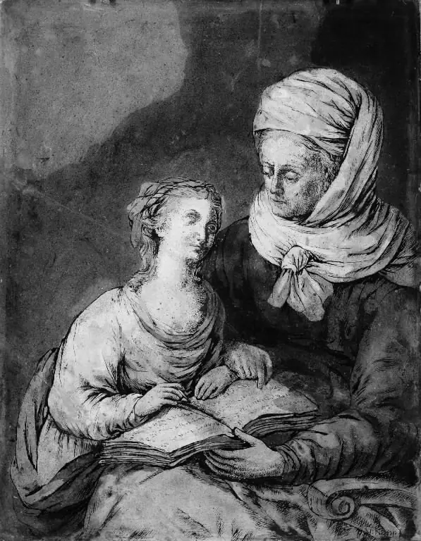 A Mother Teaching her Daughter to Read