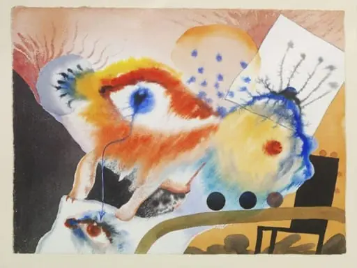 Abstract with Eye and Breast