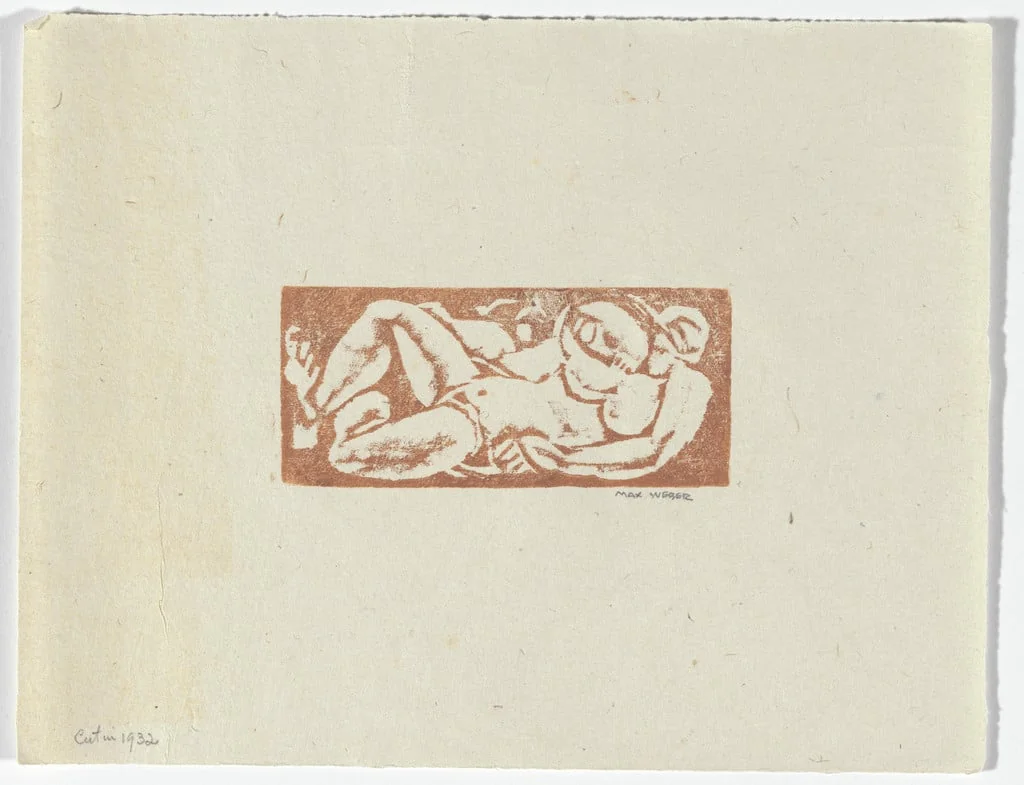Untitled, by Max Weber, ink, 1927