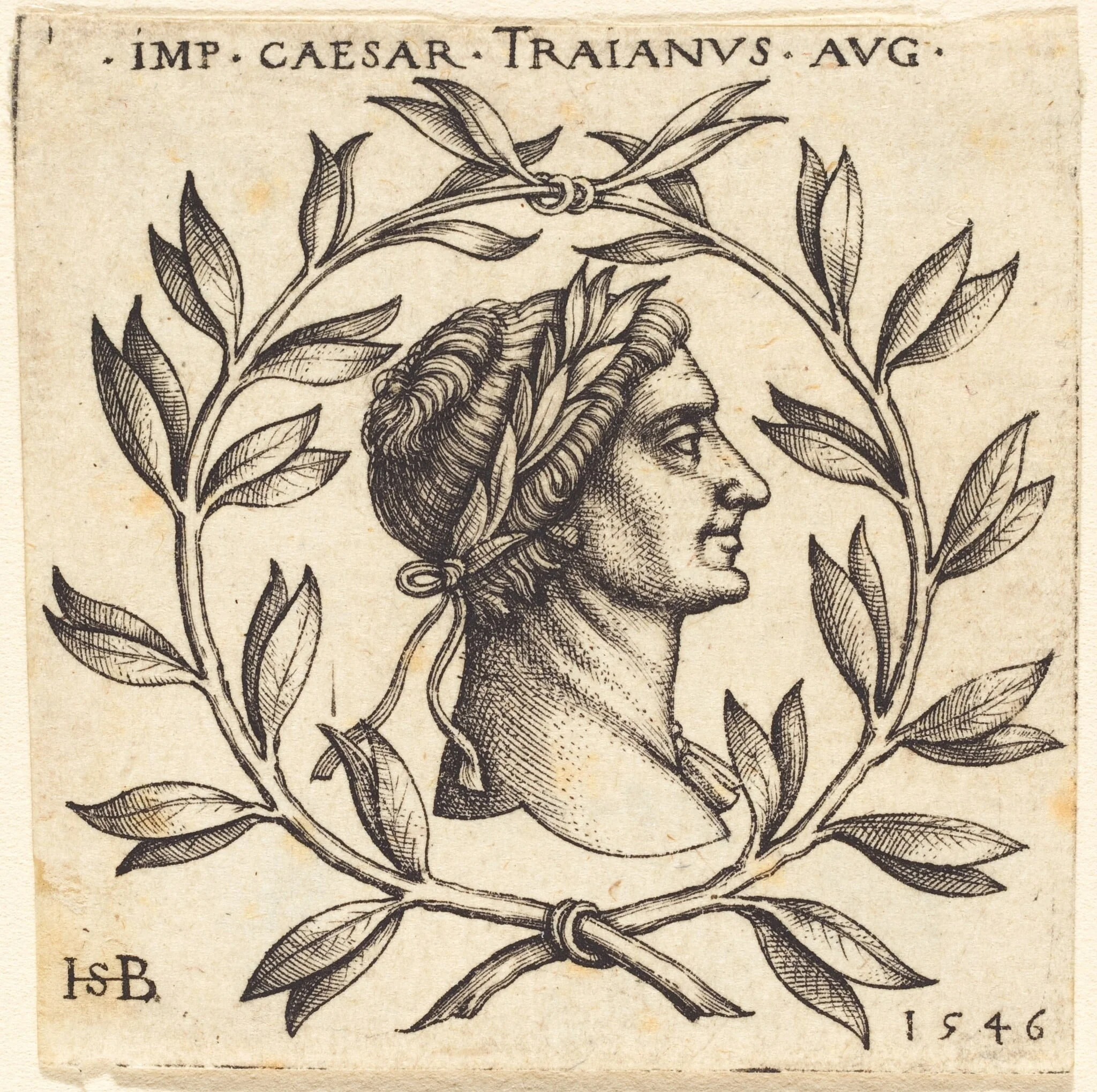 Trajan, by Sebald Beham, ink, 1546