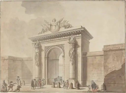 Portal of the Hôtel d'Uzès, rue Montmartre, Paris
