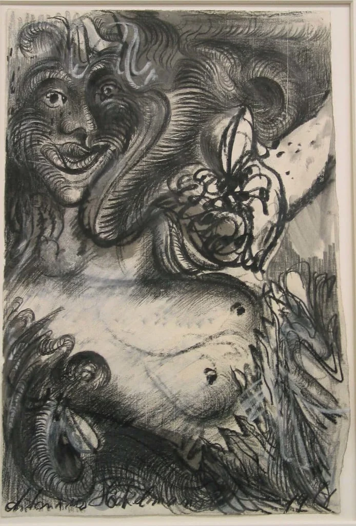 Untitled, by Antonius Höckelman, graphite, 1976