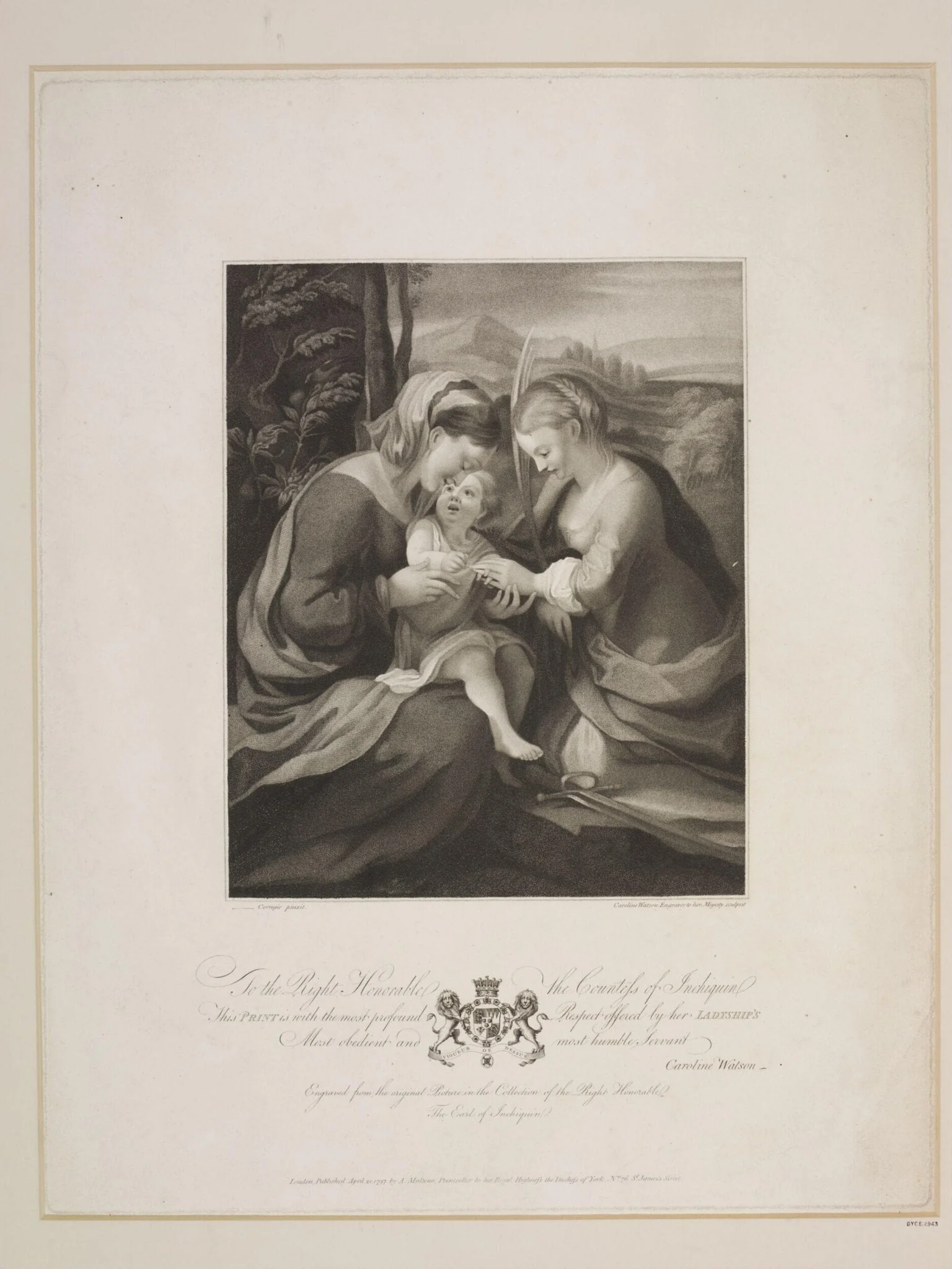 Marriage of St. Catherine, by Caroline Watson, 1775