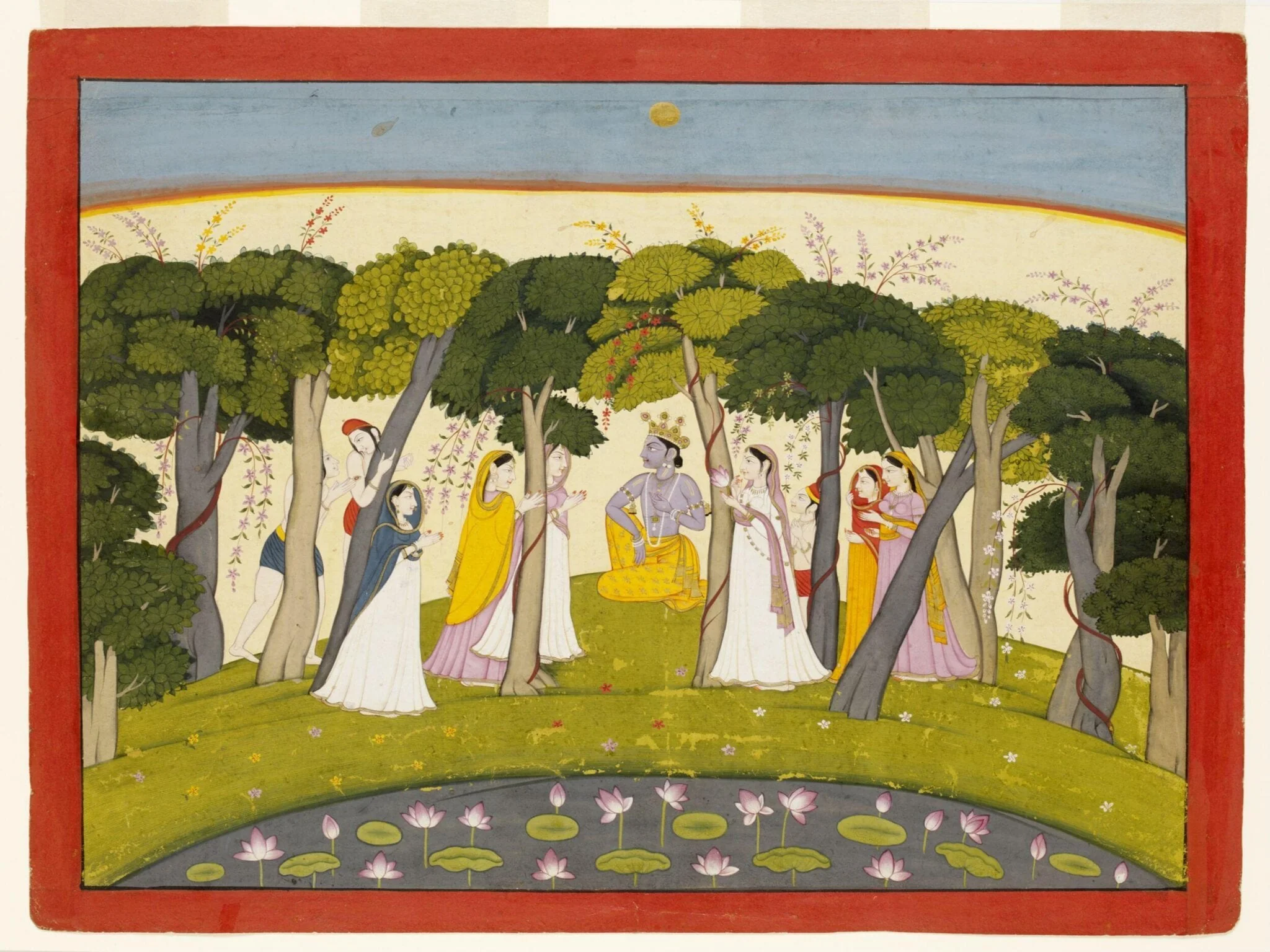 Krishna, by Unknown, paint, 1785