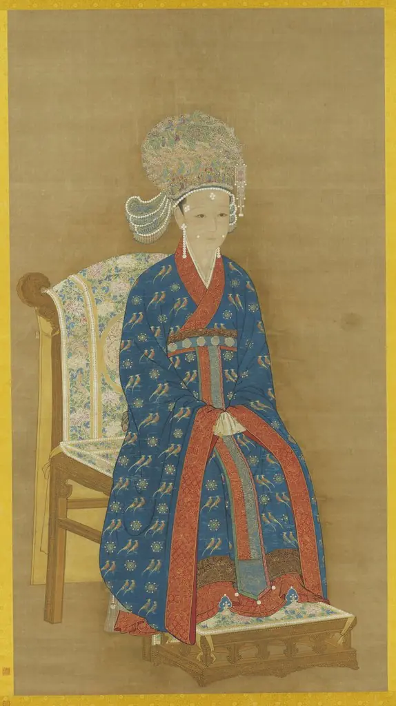 宋高宗后坐像　軸