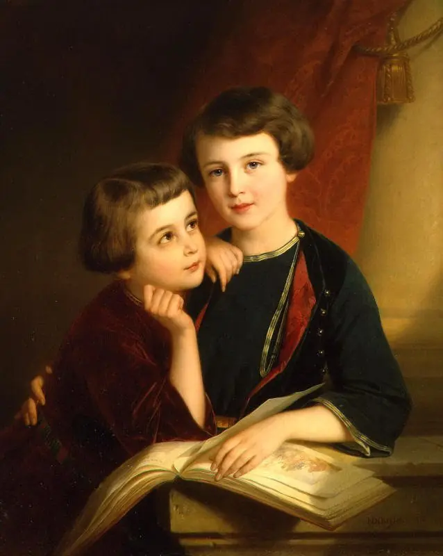Portrait of Duke A.M. Gorchakov's Sons
